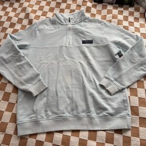 Vineyard Vines The Shep Shirt Men's Pale Blue quarter Zip Sweater